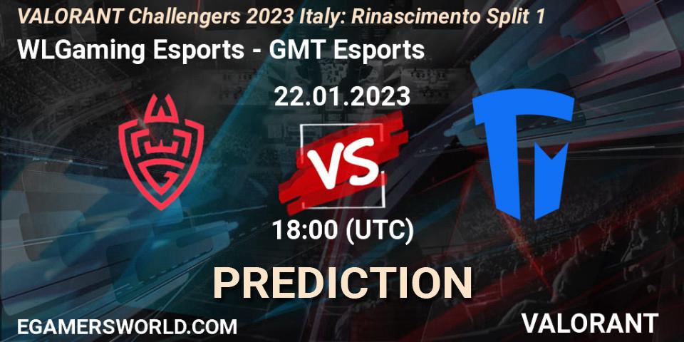 WLGaming Esports - GMT Esports: ennuste. 22.01.23, VALORANT, VALORANT Challengers 2023 Italy: Rinascimento Split 1