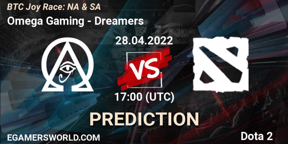 Omega Gaming - Dreamers: ennuste. 28.04.2022 at 17:05, Dota 2, BTC Joy Race: NA & SA