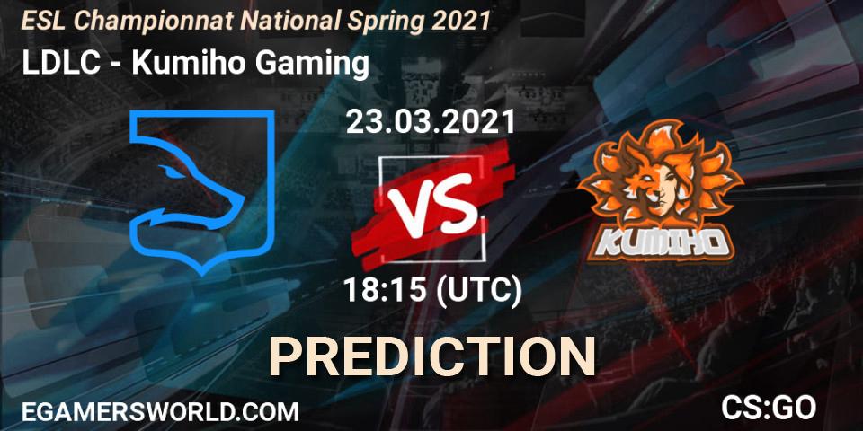 LDLC - Kumiho Gaming: ennuste. 23.03.2021 at 18:15, Counter-Strike (CS2), ESL Championnat National Spring 2021
