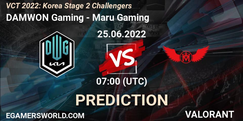 DAMWON Gaming - Maru Gaming: ennuste. 25.06.2022 at 07:00, VALORANT, VCT 2022: Korea Stage 2 Challengers