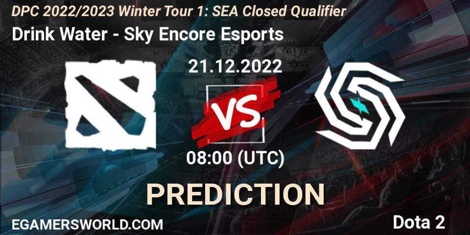 Drink Water - Sky Encore Esports: ennuste. 21.12.2022 at 08:00, Dota 2, DPC 2022/2023 Winter Tour 1: SEA Closed Qualifier