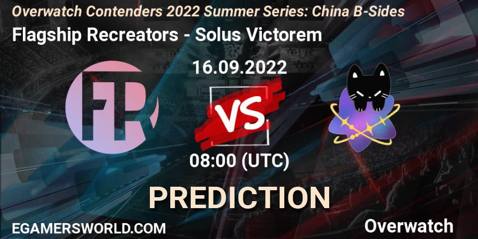 Flagship Recreators - Solus Victorem: ennuste. 16.09.22, Overwatch, Overwatch Contenders 2022 Summer Series: China B-Sides