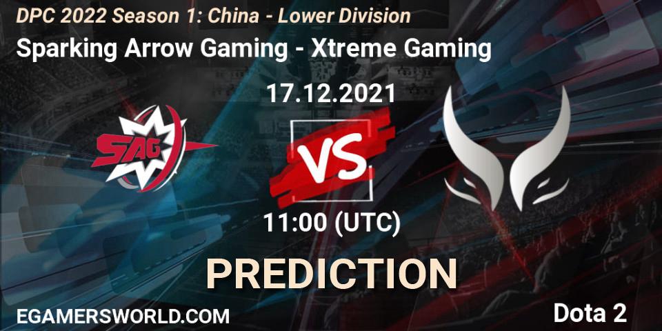 Sparking Arrow Gaming - Xtreme Gaming: ennuste. 17.12.2021 at 10:54, Dota 2, DPC 2022 Season 1: China - Lower Division
