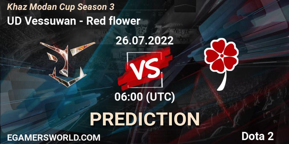 UD Vessuwan - Red flower: ennuste. 26.07.2022 at 06:21, Dota 2, Khaz Modan Cup Season 3
