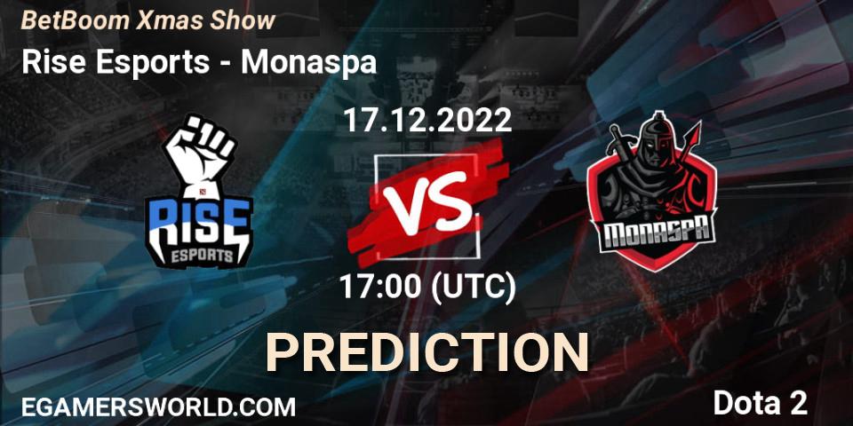 Rise Esports - Monaspa: ennuste. 17.12.2022 at 17:01, Dota 2, BetBoom Xmas Show