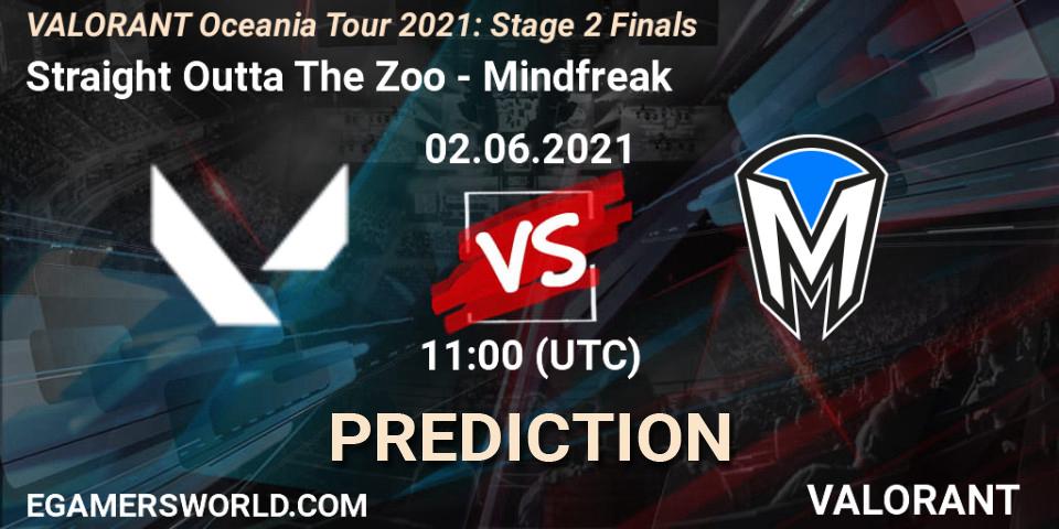 Straight Outta The Zoo - Mindfreak: ennuste. 02.06.2021 at 11:00, VALORANT, VALORANT Oceania Tour 2021: Stage 2 Finals