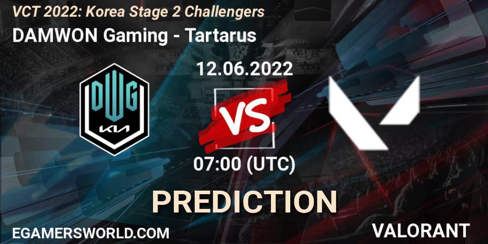 DAMWON Gaming - Tartarus: ennuste. 12.06.2022 at 07:00, VALORANT, VCT 2022: Korea Stage 2 Challengers