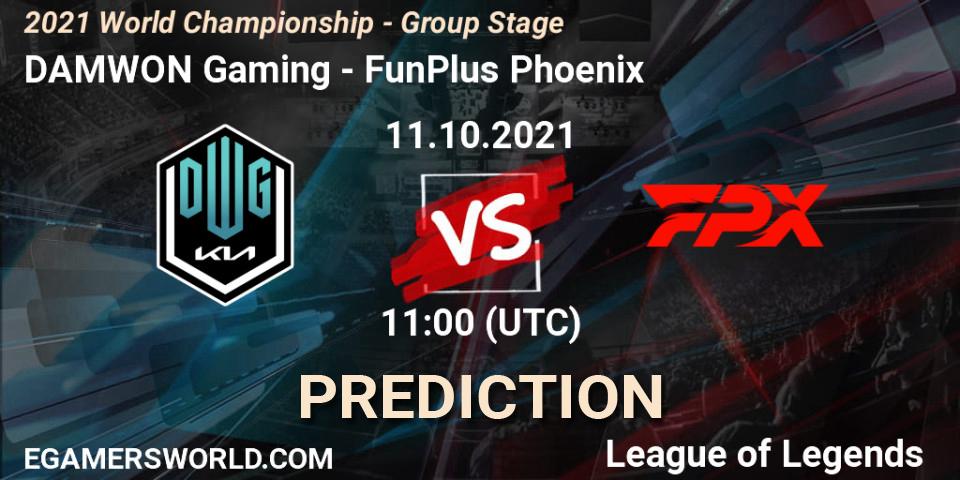 DAMWON Gaming - FunPlus Phoenix: ennuste. 11.10.2021 at 11:00, LoL, 2021 World Championship - Group Stage