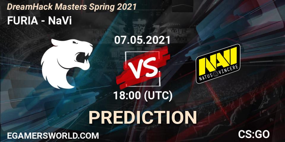 FURIA - NaVi: ennuste. 07.05.2021 at 18:30, Counter-Strike (CS2), DreamHack Masters Spring 2021