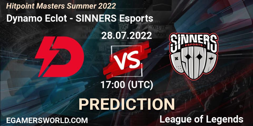 Dynamo Eclot - SINNERS Esports: ennuste. 28.07.22, LoL, Hitpoint Masters Summer 2022