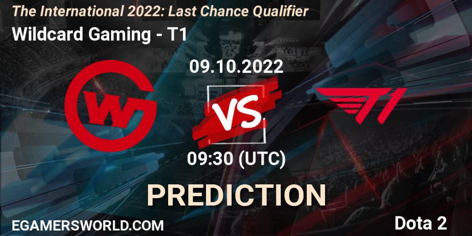 Wildcard Gaming - T1: ennuste. 09.10.22, Dota 2, The International 2022: Last Chance Qualifier