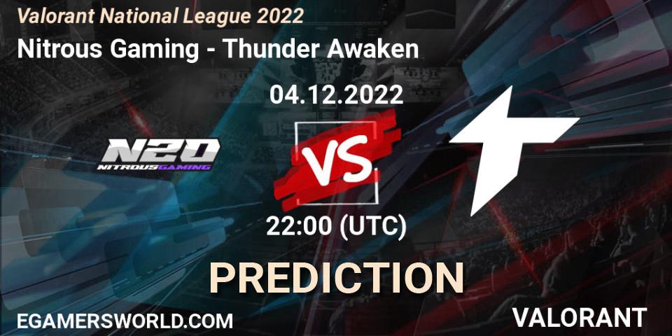 Nitrous Gaming - Thunder Awaken: ennuste. 04.12.22, VALORANT, Valorant National League 2022
