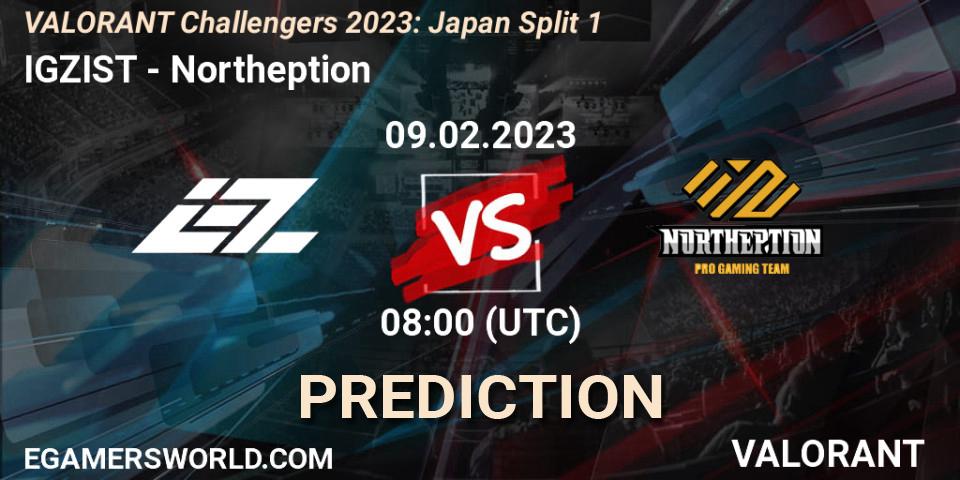 IGZIST - Northeption: ennuste. 09.02.23, VALORANT, VALORANT Challengers 2023: Japan Split 1