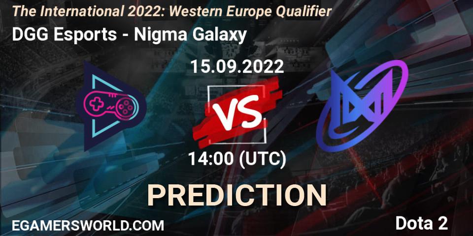 DGG Esports - Nigma Galaxy: ennuste. 15.09.2022 at 12:51, Dota 2, The International 2022: Western Europe Qualifier
