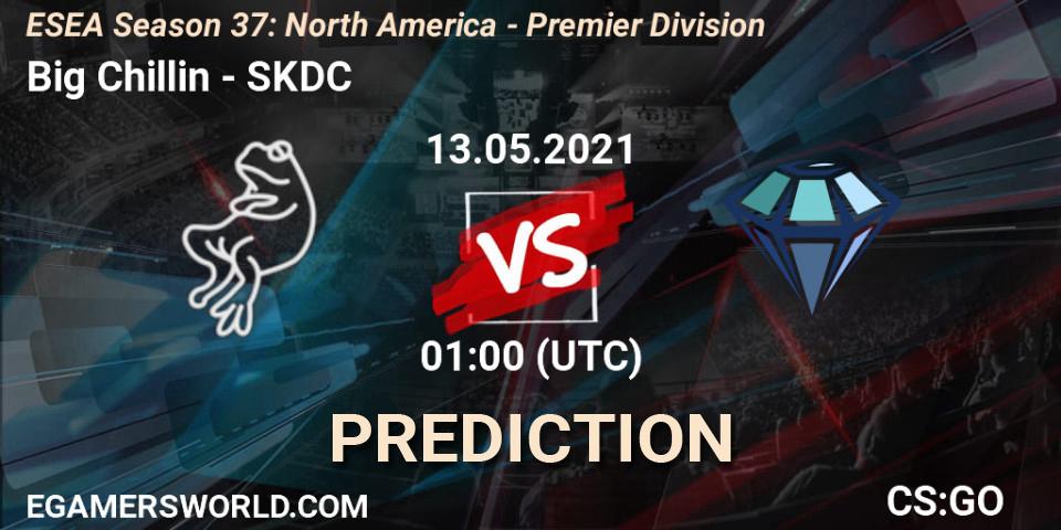 Big Chillin - SKDC: ennuste. 13.05.2021 at 01:00, Counter-Strike (CS2), ESEA Season 37: North America - Premier Division