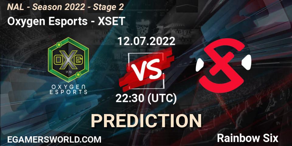 Oxygen Esports - XSET: ennuste. 13.07.2022 at 22:30, Rainbow Six, NAL - Season 2022 - Stage 2