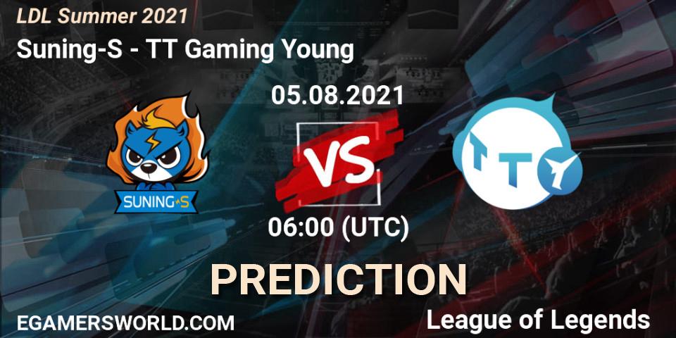 Suning-S - TT Gaming Young: ennuste. 05.08.21, LoL, LDL Summer 2021