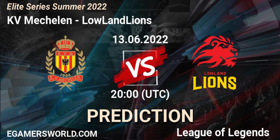 KV Mechelen - LowLandLions: ennuste. 13.06.2022 at 20:00, LoL, Elite Series Summer 2022
