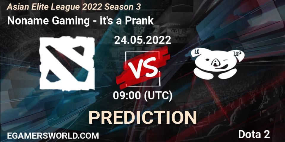 Noname Gaming - it's a Prank: ennuste. 24.05.2022 at 08:52, Dota 2, Asian Elite League 2022 Season 3
