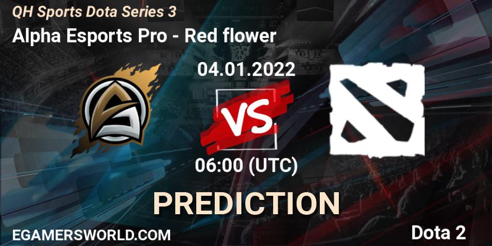 Alpha Esports Pro - Red flower: ennuste. 04.01.2022 at 06:22, Dota 2, QH Sports Dota Series 3