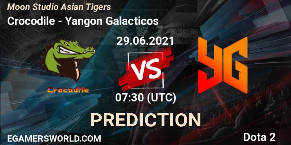 Crocodile - Yangon Galacticos: ennuste. 29.06.2021 at 07:58, Dota 2, Moon Studio Asian Tigers