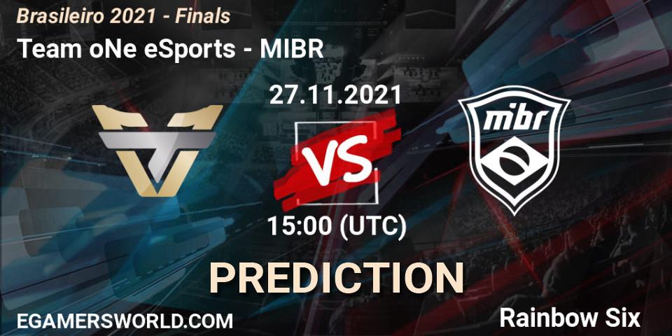 Team oNe eSports - MIBR: ennuste. 27.11.21, Rainbow Six, Brasileirão 2021 - Finals