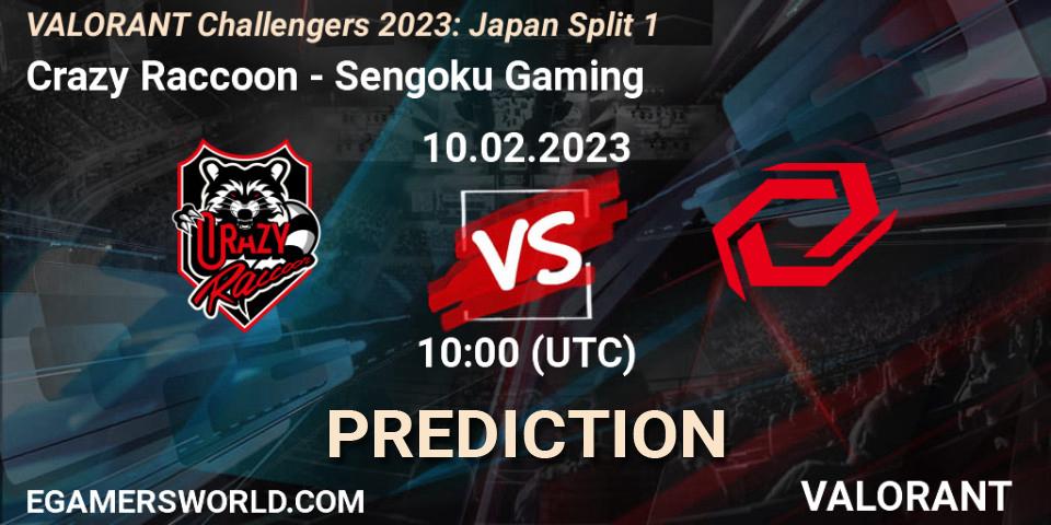 Crazy Raccoon - Sengoku Gaming: ennuste. 10.02.23, VALORANT, VALORANT Challengers 2023: Japan Split 1
