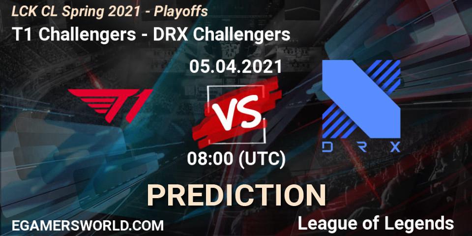 T1 Challengers - DRX Challengers: ennuste. 05.04.2021 at 08:00, LoL, LCK CL Spring 2021 - Playoffs