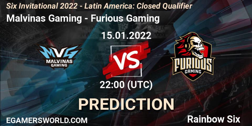 Malvinas Gaming - Furious Gaming: ennuste. 31.01.2022 at 17:30, Rainbow Six, Six Invitational 2022 - Latin America: Closed Qualifier