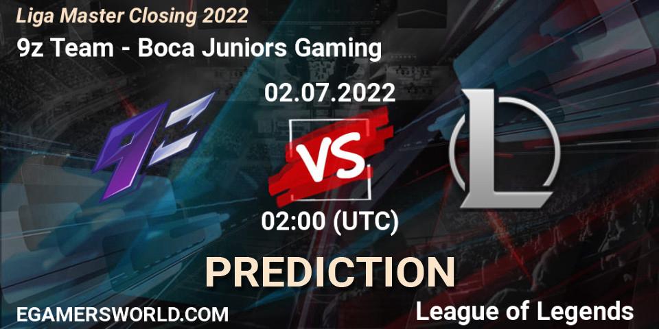 9z Team - Boca Juniors Gaming: ennuste. 02.07.22, LoL, Liga Master Closing 2022