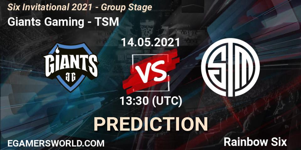 Giants Gaming - TSM: ennuste. 14.05.21, Rainbow Six, Six Invitational 2021 - Group Stage