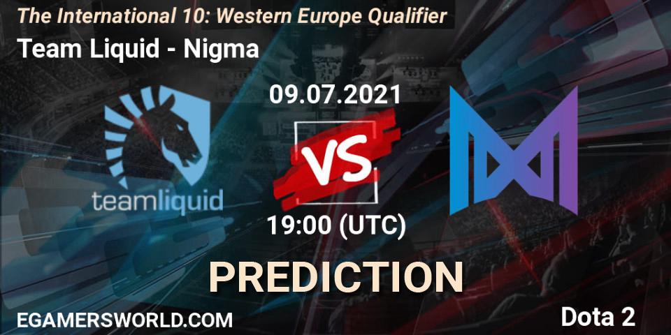 Team Liquid - Nigma Galaxy: ennuste. 09.07.2021 at 17:57, Dota 2, The International 10: Western Europe Qualifier