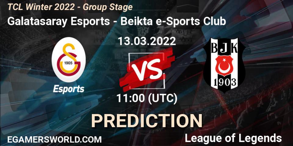 Galatasaray Esports - Beşiktaş e-Sports Club: ennuste. 13.03.2022 at 11:00, LoL, TCL Winter 2022 - Group Stage
