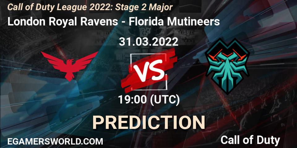 London Royal Ravens - Florida Mutineers: ennuste. 31.03.22, Call of Duty, Call of Duty League 2022: Stage 2 Major