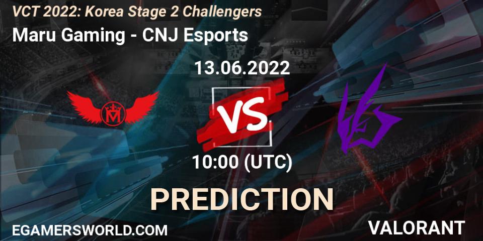 Maru Gaming - CNJ Esports: ennuste. 13.06.22, VALORANT, VCT 2022: Korea Stage 2 Challengers