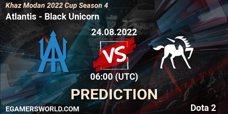 Atlantis - Black Unicorn: ennuste. 24.08.2022 at 06:31, Dota 2, Khaz Modan 2022 Cup Season 4