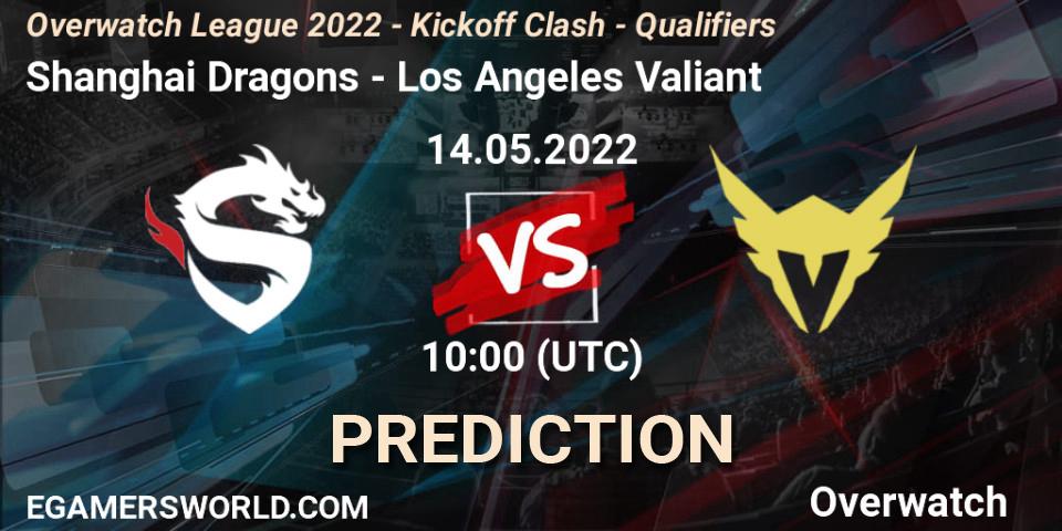 Shanghai Dragons - Los Angeles Valiant: ennuste. 27.05.2022 at 13:15, Overwatch, Overwatch League 2022 - Kickoff Clash - Qualifiers