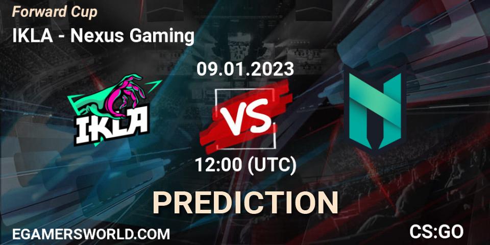 IKLA - Nexus Gaming: ennuste. 09.01.2023 at 12:00, Counter-Strike (CS2), Forward Cup