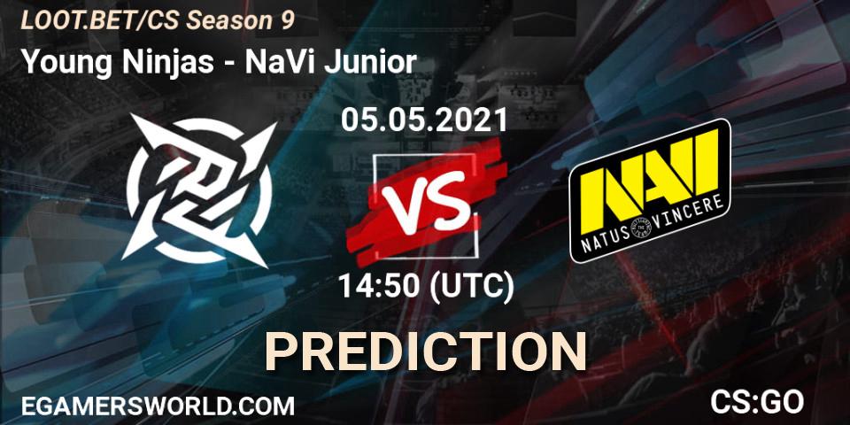 Young Ninjas - NaVi Junior: ennuste. 05.05.2021 at 14:50, Counter-Strike (CS2), LOOT.BET/CS Season 9