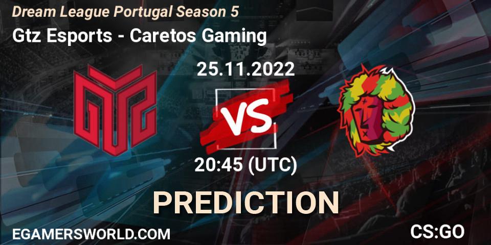 GTZ Bulls Esports - Caretos Gaming: ennuste. 25.11.2022 at 20:45, Counter-Strike (CS2), Dream League Portugal Season 5