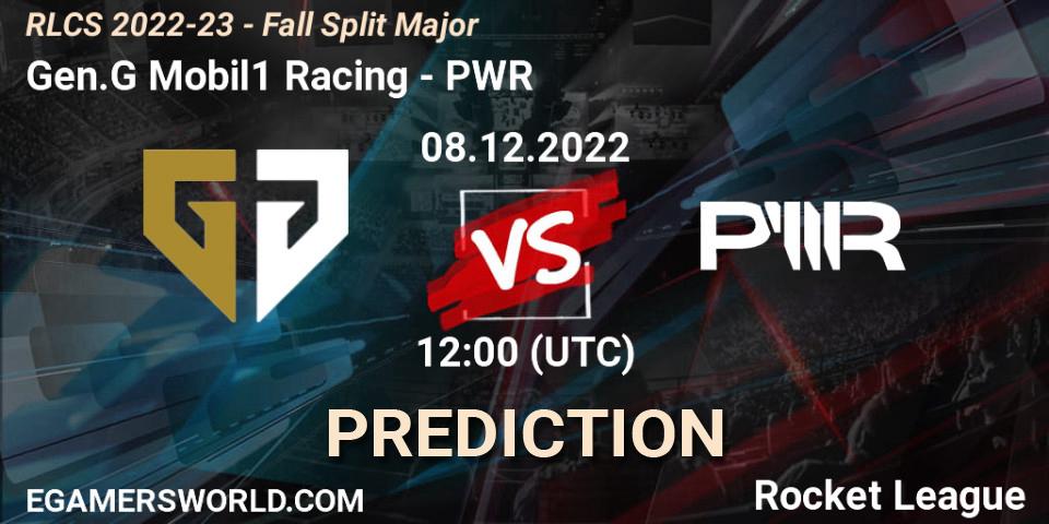 Gen.G Mobil1 Racing - PWR: ennuste. 08.12.2022 at 12:00, Rocket League, RLCS 2022-23 - Fall Split Major