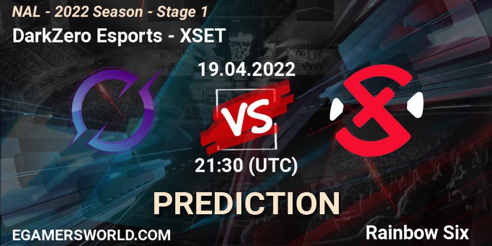 DarkZero Esports - XSET: ennuste. 19.04.2022 at 21:30, Rainbow Six, NAL - Season 2022 - Stage 1
