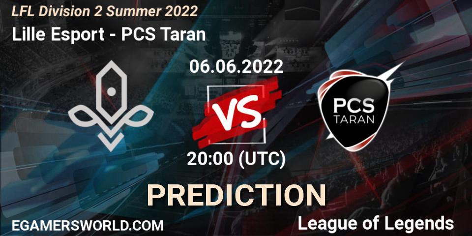 Lille Esport - PCS Taran: ennuste. 06.06.2022 at 20:00, LoL, LFL Division 2 Summer 2022