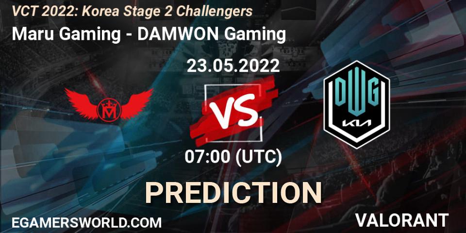 Maru Gaming - DAMWON Gaming: ennuste. 23.05.2022 at 07:00, VALORANT, VCT 2022: Korea Stage 2 Challengers