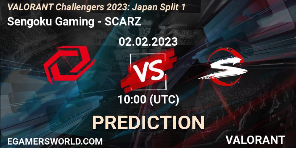 Sengoku Gaming - SCARZ: ennuste. 02.02.23, VALORANT, VALORANT Challengers 2023: Japan Split 1