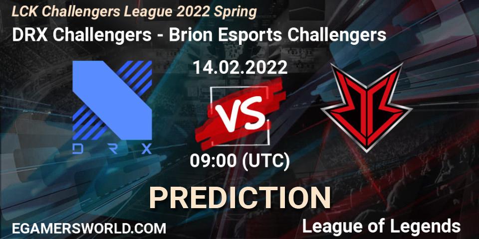 Brion Esports Challengers - DRX Challengers: ennuste. 17.02.2022 at 05:00, LoL, LCK Challengers League 2022 Spring