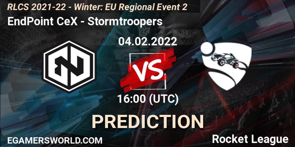 EndPoint CeX - Stormtroopers: ennuste. 04.02.2022 at 16:00, Rocket League, RLCS 2021-22 - Winter: EU Regional Event 2
