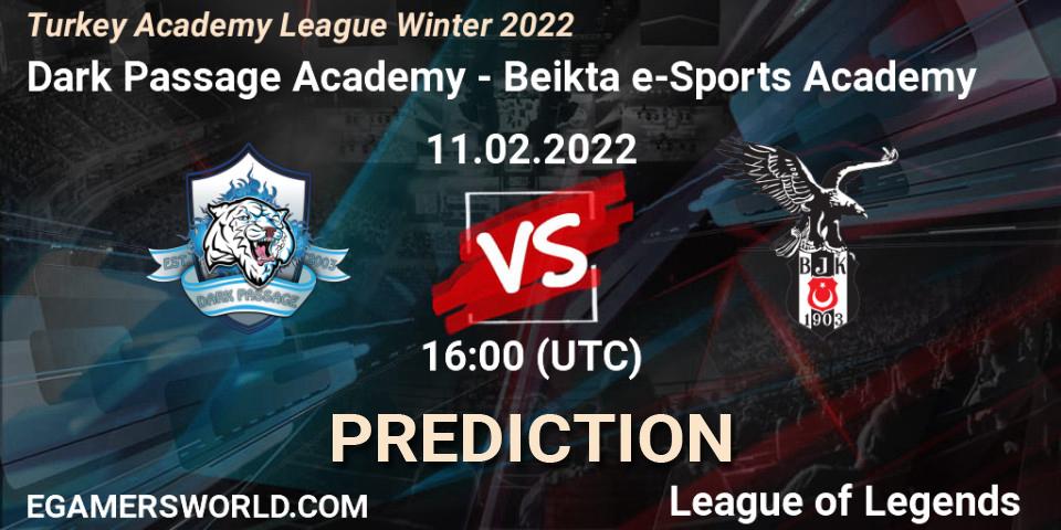 Dark Passage Academy - Beşiktaş e-Sports Academy: ennuste. 11.02.2022 at 16:00, LoL, Turkey Academy League Winter 2022