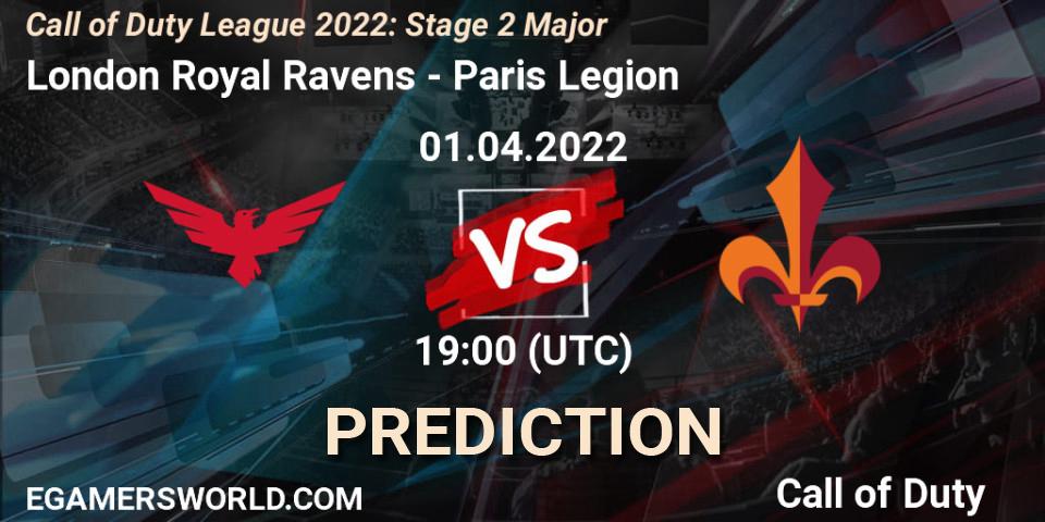 London Royal Ravens - Paris Legion: ennuste. 01.04.22, Call of Duty, Call of Duty League 2022: Stage 2 Major