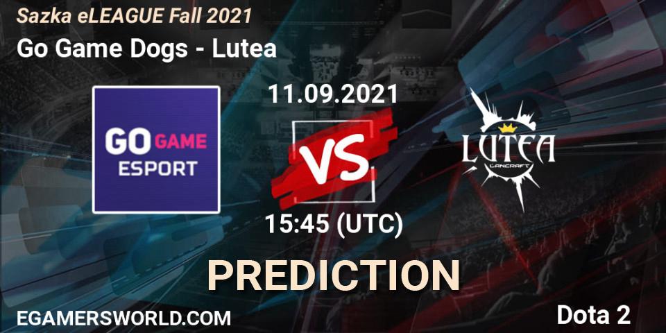 Go Game Dogs - Lutea: ennuste. 11.09.2021 at 16:19, Dota 2, Sazka eLEAGUE Fall 2021